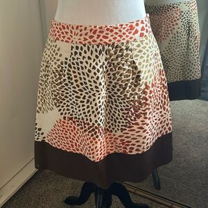 Banana Republic size 2p brown and fall colors skirt